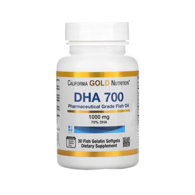 iherb DHA 700 魚油，30 粒軟凝膠，California Gold Nutrition 醫級魚油