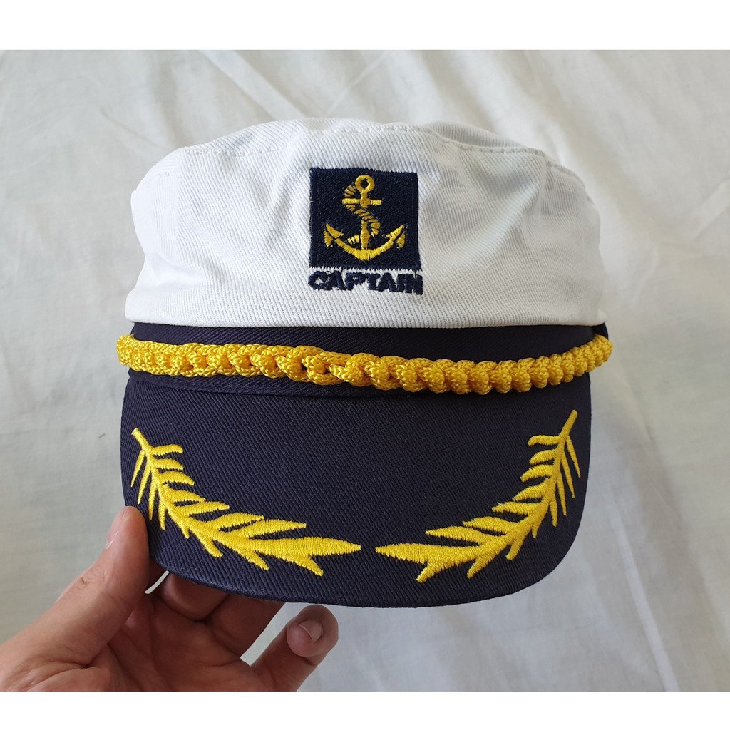 全新歐美海軍navy 軍用帽徽軍帽大盤帽船長cosplay 蝦皮購物