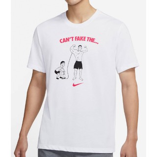 Nike 耐吉白色漫畫 T恤 短袖 圓領 男款 休閒棉TDA1582-100