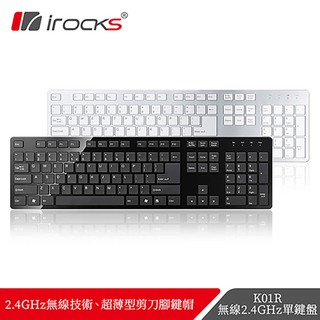 i-Rocks 艾芮克 K01R 2.4GHz 無線鍵盤 ENTER鍵大L設計 只有黑色 [富廉網]