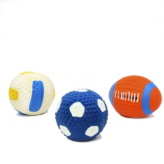 【黑白米米 寵物發聲球】發聲球 咬咬球 寵物乳膠玩具 乳膠球 安全無毒