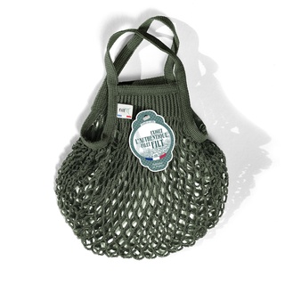 法國Filt經典手工編織袋-墨綠Kaki｜環保、時尚、潮流、收納、編織包