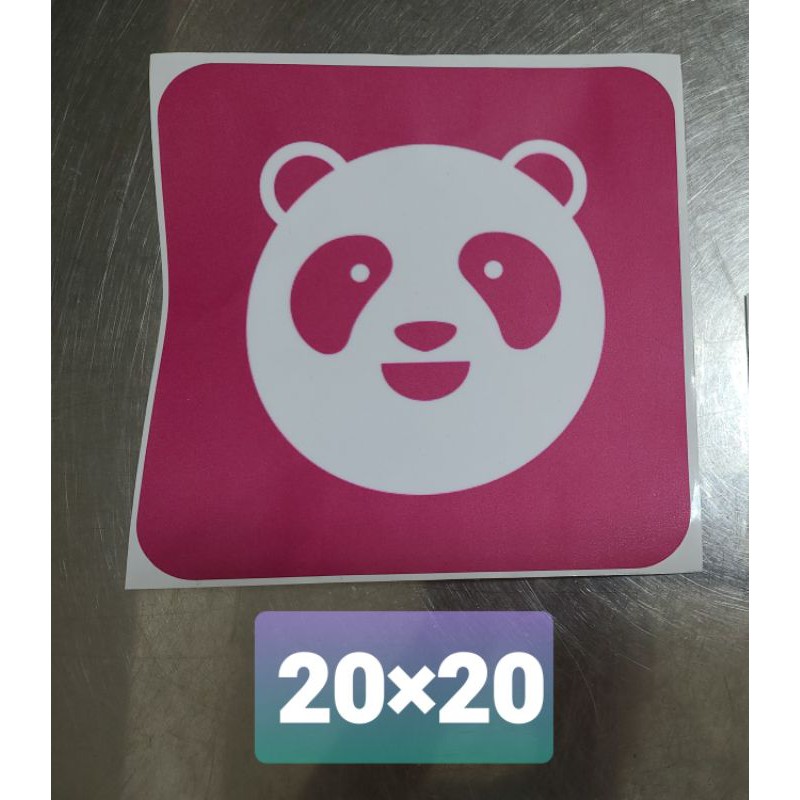 [萬能阿賣](超取免運)foodpanda 熊貓 防水 貼紙 保溫袋專用 20cm×20cm