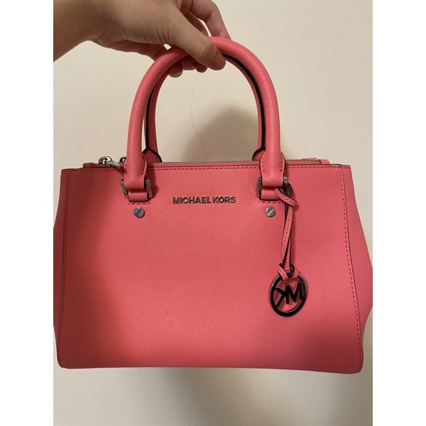 正貨 MICHAEL KORS 珊瑚紅包包