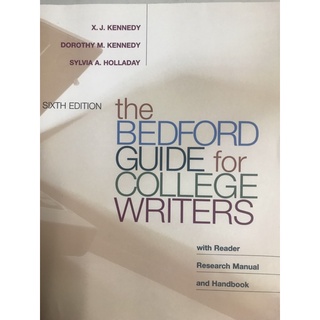 the BEDFORD GUIDE for COLLEGE WRITERS 二手原文工具書