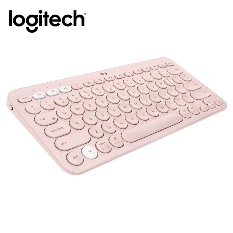近全新//只用過一次 ｜ Logitech 羅技K380多工藍芽鍵盤/ 玫瑰粉