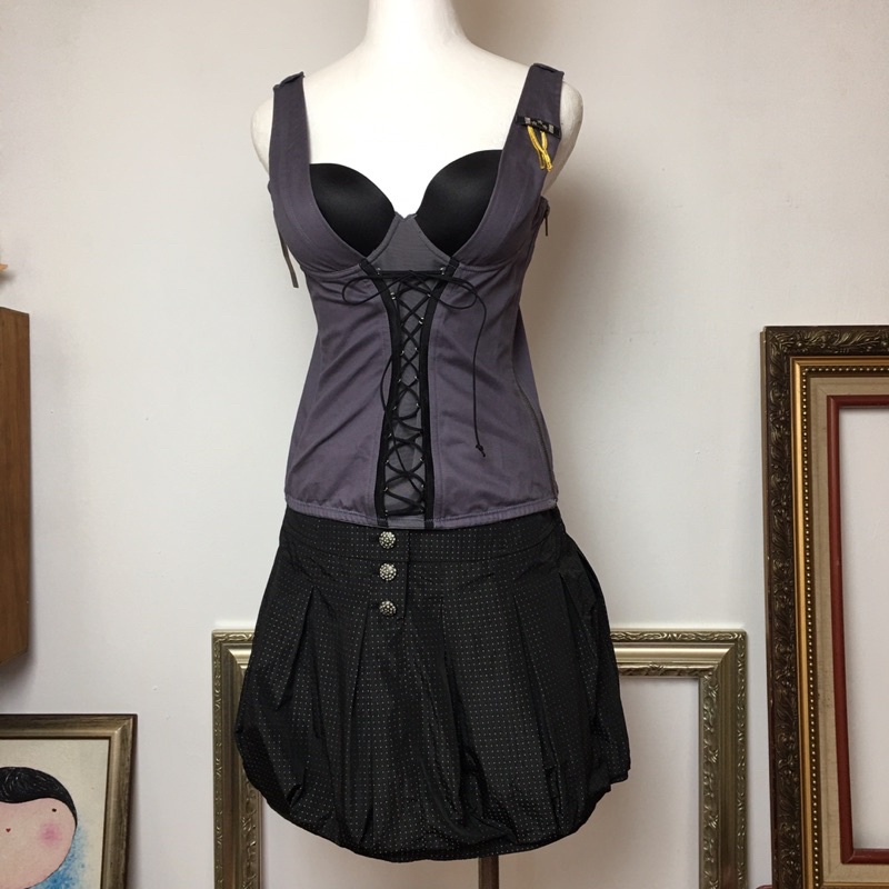 【春姍古著】215-瑪登瑪朵 M號 Bustier corselet sexy costume play 性感馬甲