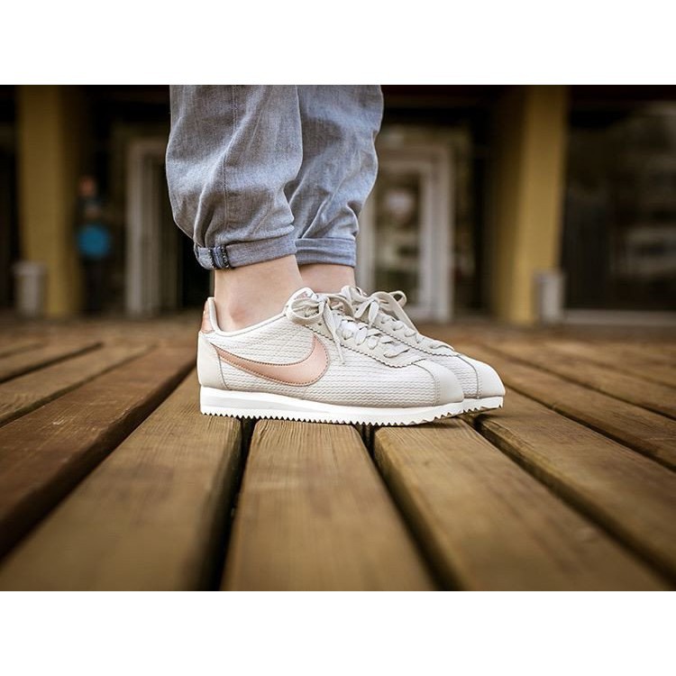 nike cortez white and rose gold