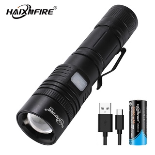 Haixnfire H010 強大的手電筒 6000lm XHP50.2 USB 可充電變焦 LED 手電筒