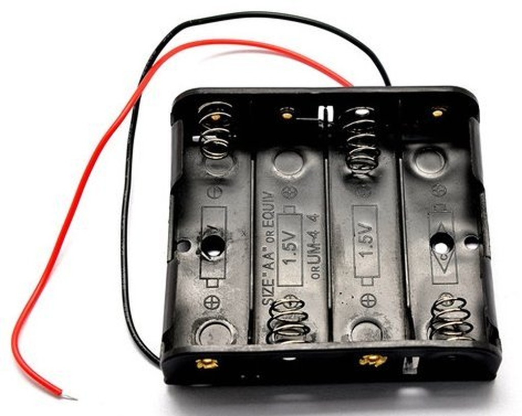 ►513◄3號 AA 4節電池盒 6V電池盒 附引線 DIY 1.5Vx4個
