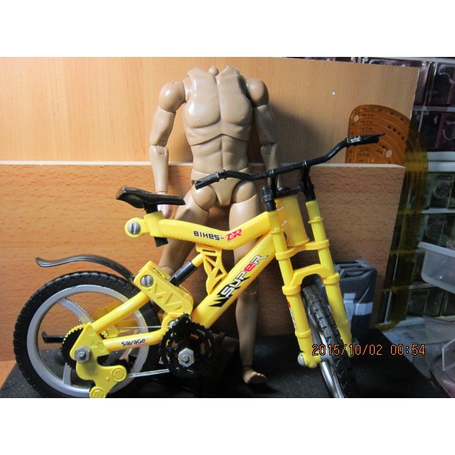M1運輸裝備 黃色款1/6休閒登山型腳踏車一臺(可塗裝成傘兵單車)