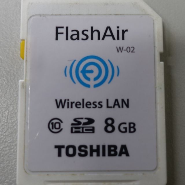 東芝WiFi記憶卡 TOSHIBA FlashAir 8GB SDHC Class10(二手)