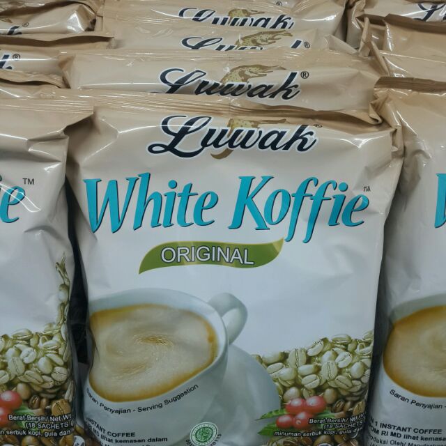 LUWAK WHITE KOFFIE 三合一咖啡 360g 印尼 咖啡 露哇 麝香貓 白咖啡 COFFEE KOPI