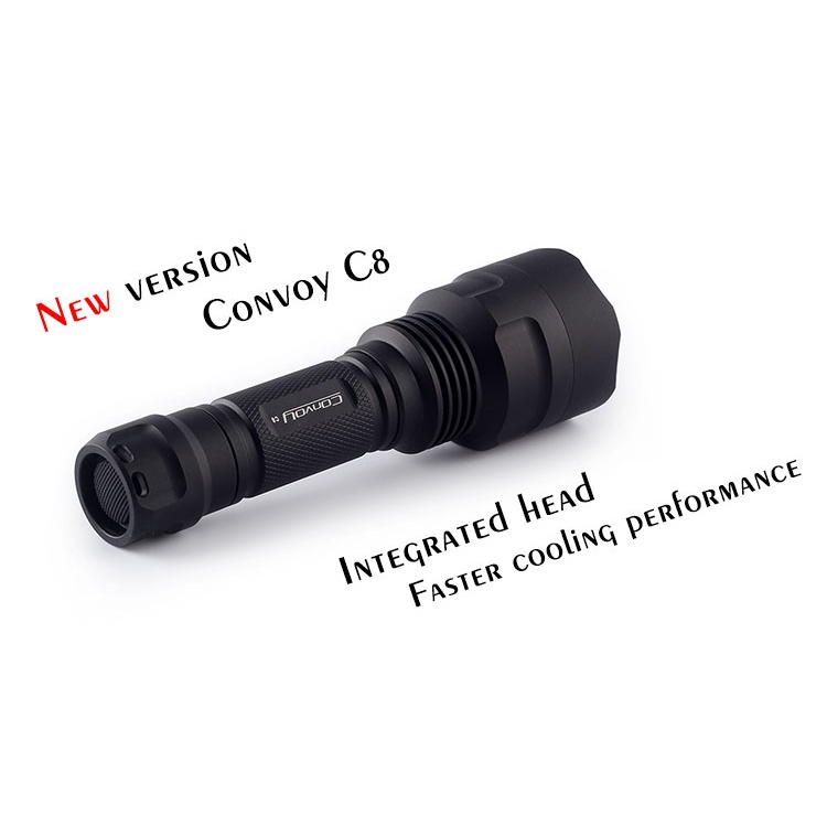 Convoy C8+ CREE XML2 強光充電遠射18650手電筒 (18650 x1 ) 白光