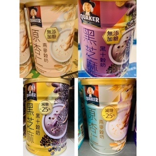 桂格黑芝麻黑十榖奶&無新增蔗糖&原杏仁燕麥穀奶&無新增糖 390公克