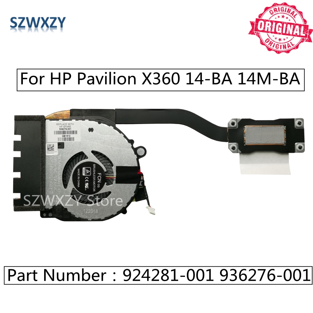 Szwxzy HP Pavilion X360 14-BA 14M-BA 14M-BA011DX CPU 冷卻散熱器風扇