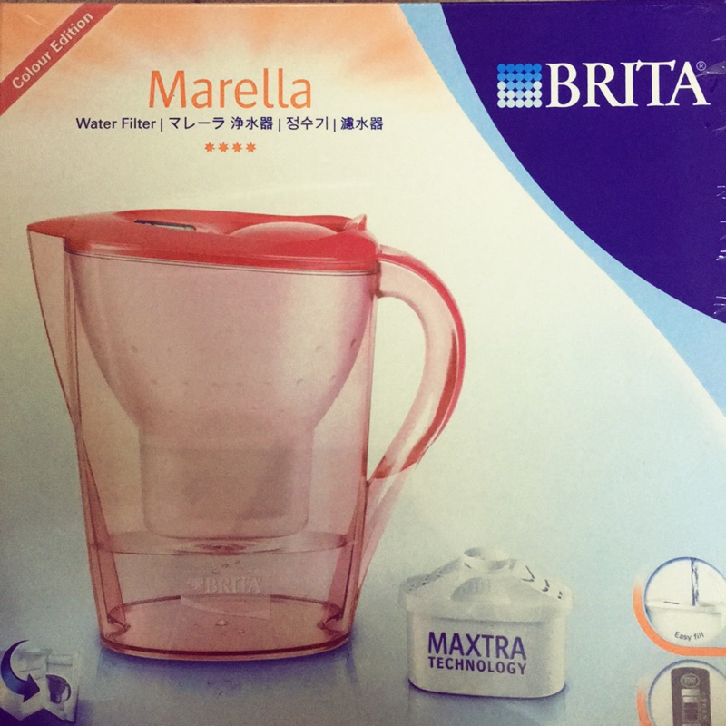德國Brita 2.4L Marcella 馬利拉-桃紅 濾水壺...內含1顆濾芯