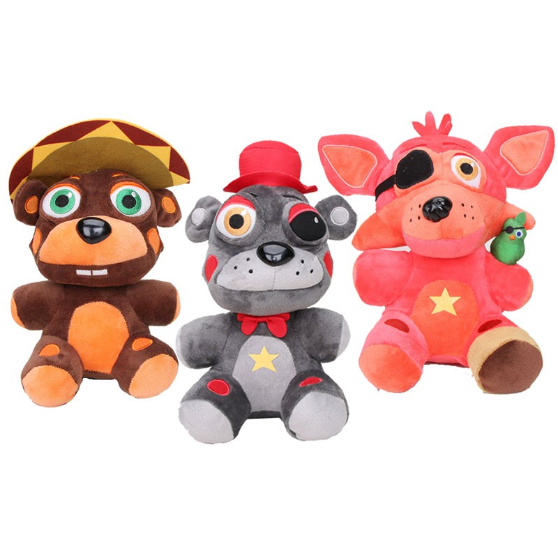 25cm 午夜熊 Five Nights at Freddy's 玩具熊的五夜後宮 娃娃 毛絨公仔 玩偶 兒童玩具