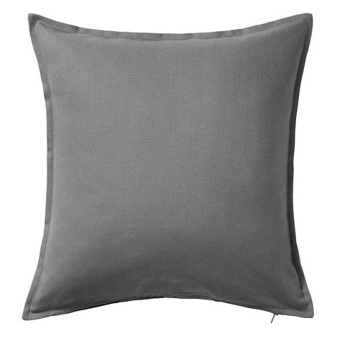 IKEA 抱枕套 灰 寶藍 綠  50x50公分 100%純棉 靠枕套