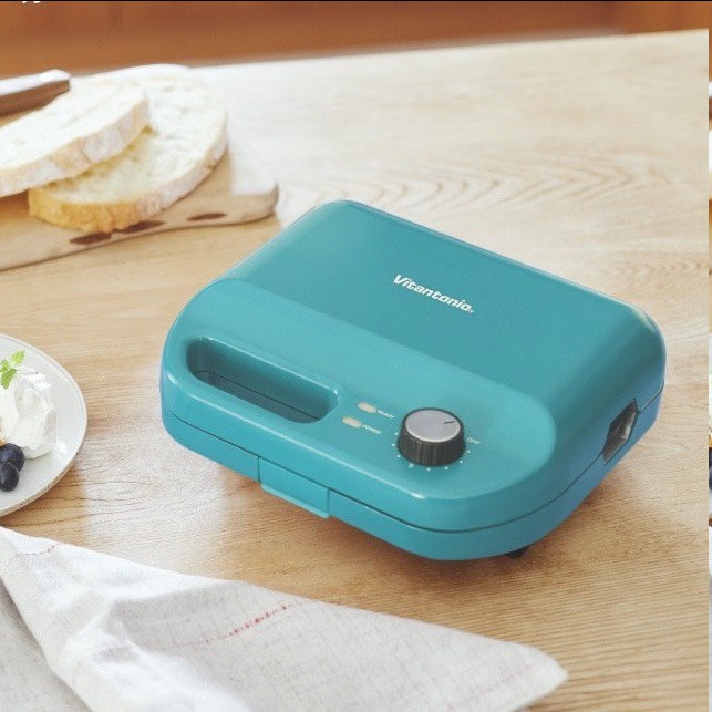 [海藍色]全新公司貨/小V/ Vitantonio計時鬆餅機+附4烤盤