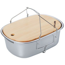 日本Uniflame CARRYING SINK 可提式多功能不鏽鋼碗籃組 660416