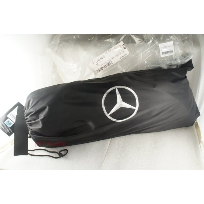 【DIY PLAZA】M-Benz (賓士) 原廠 車用 毛毯 蓋毯 黑灰色 (附收納袋) GLC W213 W205