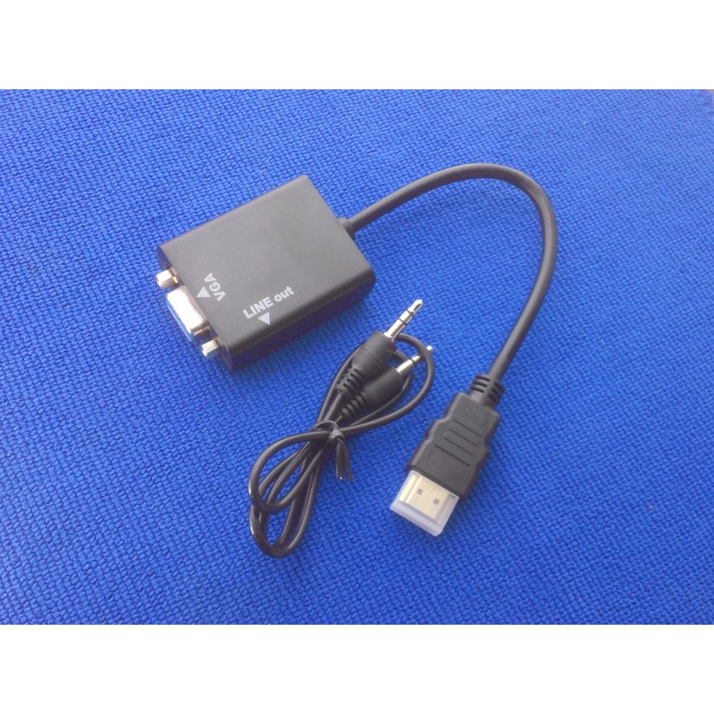 HDMI TO VGA CABLE HDMI轉VGA帶音頻轉換器 轉接線