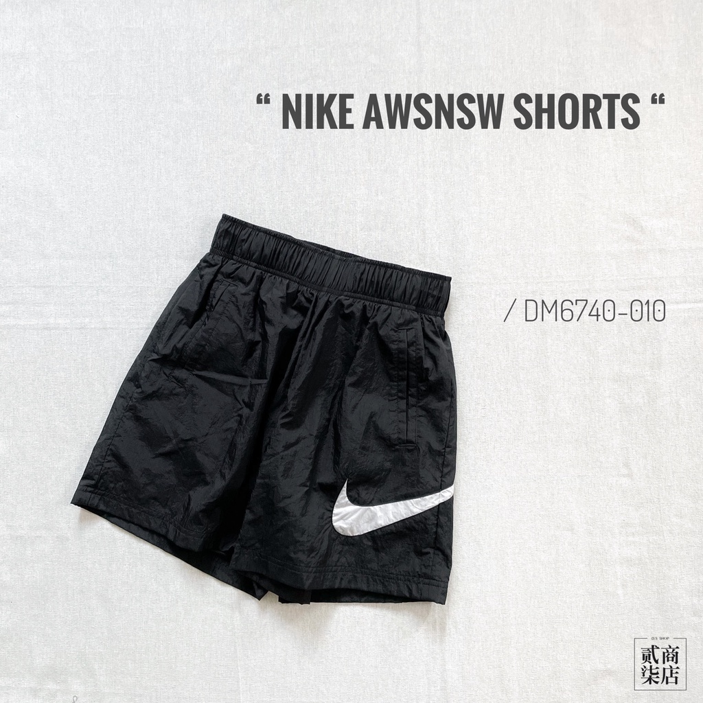 貳柒商店) NIKE NSW SHORTS 女款 黑色 短褲 大勾 休閒 防風 DM6740-010