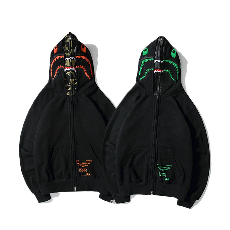 bape x undefeated double shark