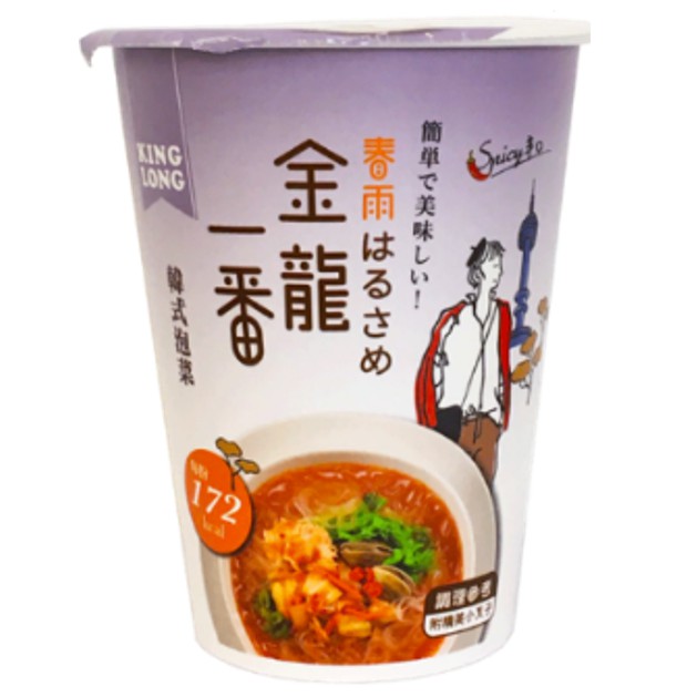 【中農粉絲】金龍一番杯裝即食冬粉 韓式泡菜風味