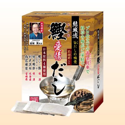 【日本直郵】 皇漢 結成流 鰹魚 柴魚 愛情日式高湯包 50包 Katsuo Dashi-日本食品 日本產品 日本製造