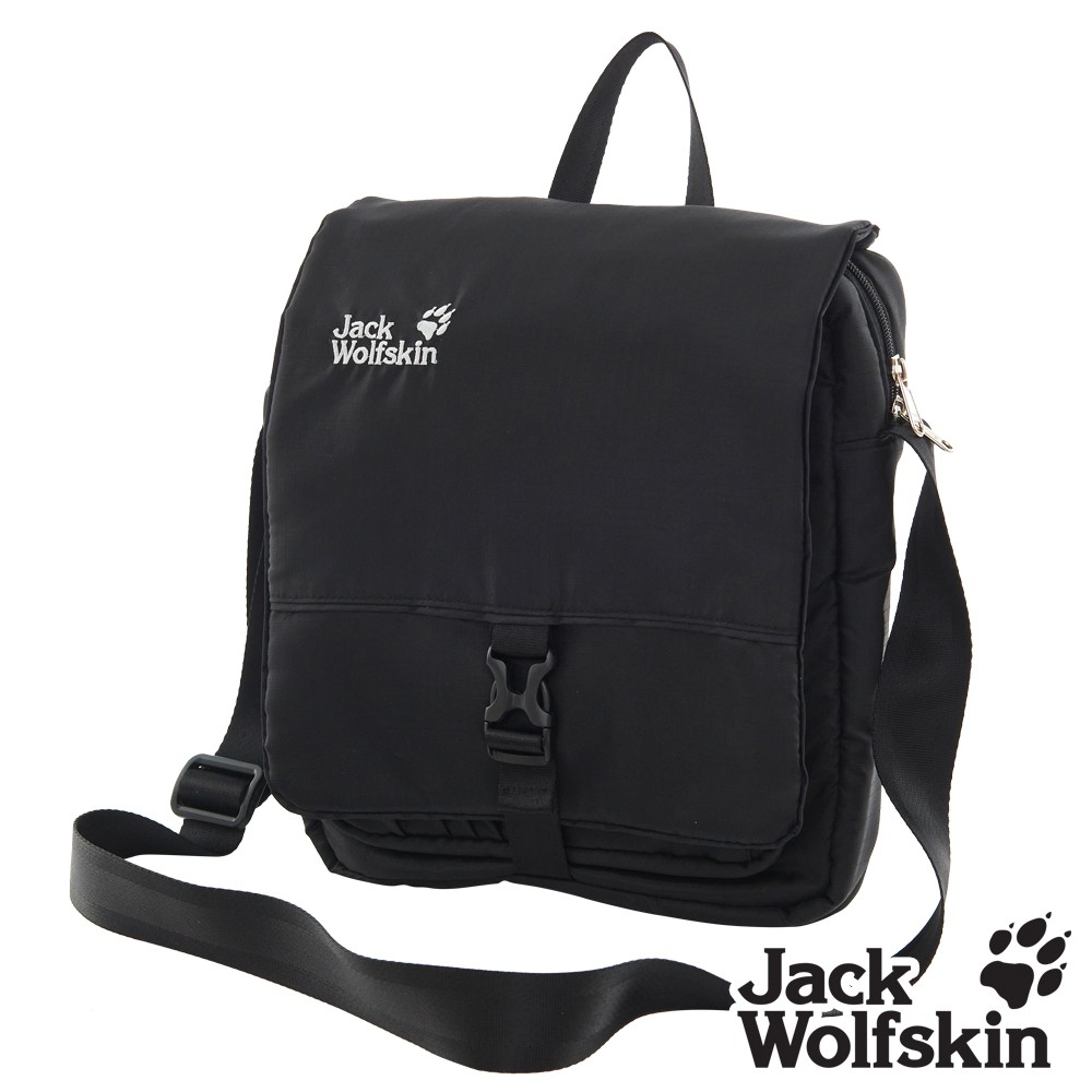 【Jack wolfskin 飛狼】多功能休閒旅遊側背包『黑』