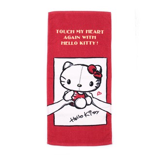 HELLO KITTY TOUCH毛巾 紅 鞋全家福