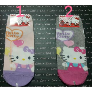 〒藍色海洋〒㊣Hello kitty襪子 直版襪
