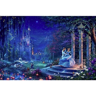 現貨在台-美國拼圖 750片ceaco 迪士尼 Disney 仙履奇緣 公主 灰姑娘 B款 Thomas Kinkade