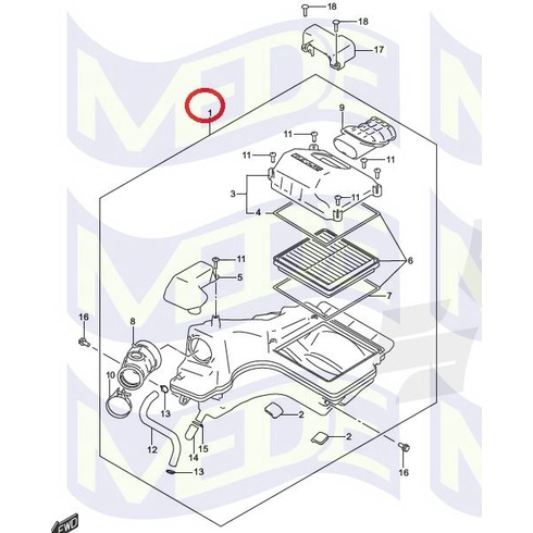 ~MEDE~ Suzuki gixxer sf 250 原廠 空濾盒 空濾總成 空濾組件 13700-41K00