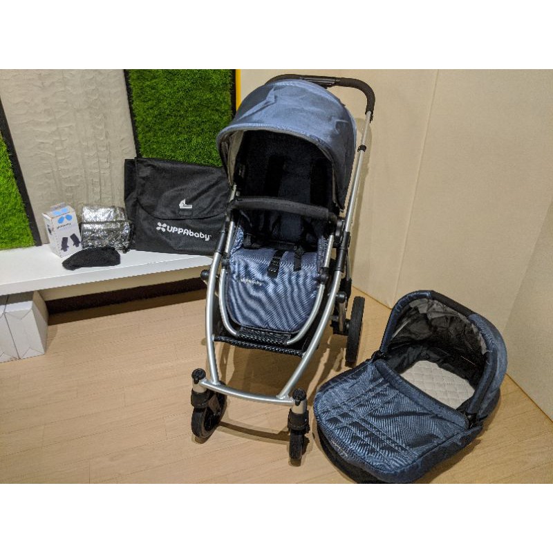 UPPAbaby Vista 嬰兒推車 (含睡籃＋輔助踏板＋汽座轉接器＋雨罩蚊帳)