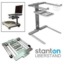 誠可議！Stanton Uberstand Laptop Stand 摺疊式 DJ 筆電架 ( 銀色 )雙11 優惠！