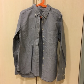 無印良品Muji 百搭淺色長袖襯衫～近全新