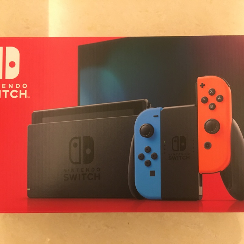 Nintendo 任天堂 Switch NS 電力加強 紅藍主機+健身環 2020/2/2購入附發票