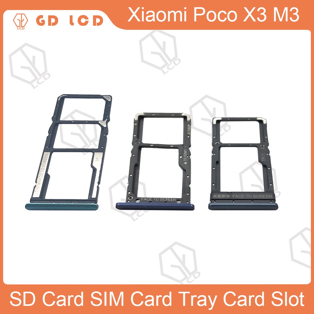 適用於小米Poco X3 Poco M3 POCOPHONE F1 SD卡SIM卡卡托 卡槽