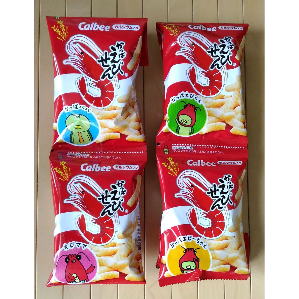 【新到貨】日本 Calbee 卡樂比 蝦味先 4連包  蝦味先4連包 日本蝦味先 蝦味先4連包 幼兒蝦味先