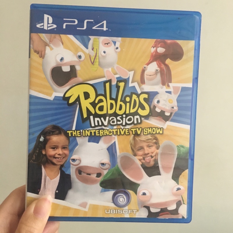 PS4 瘋狂兔子 rabbids 全面入侵略互動TV遊戲- 英文版 二手片