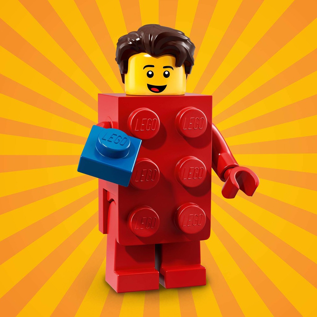 71021 LEGO Minifigures 18代樂高抽抽樂人偶包 2號 Brick Suit Guy 紅磚男孩