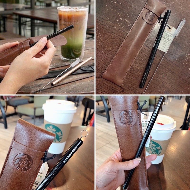 6.香港星巴克Starbucks 限定不鏽鋼環保吸管金銀玫瑰金