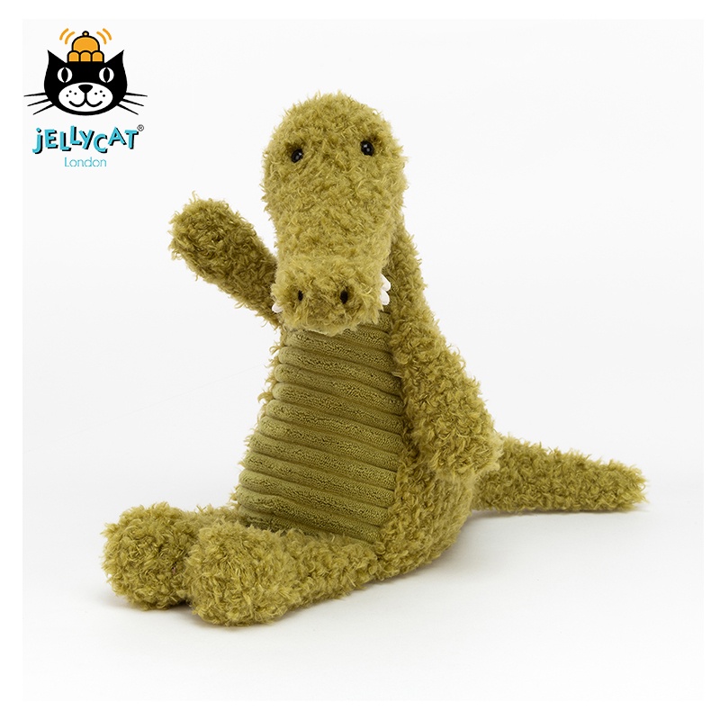 jELLYCAT英國正版新品溫利鱷魚可愛毛絨玩具兒童送禮柔軟毛絨玩偶娃娃填充玩具