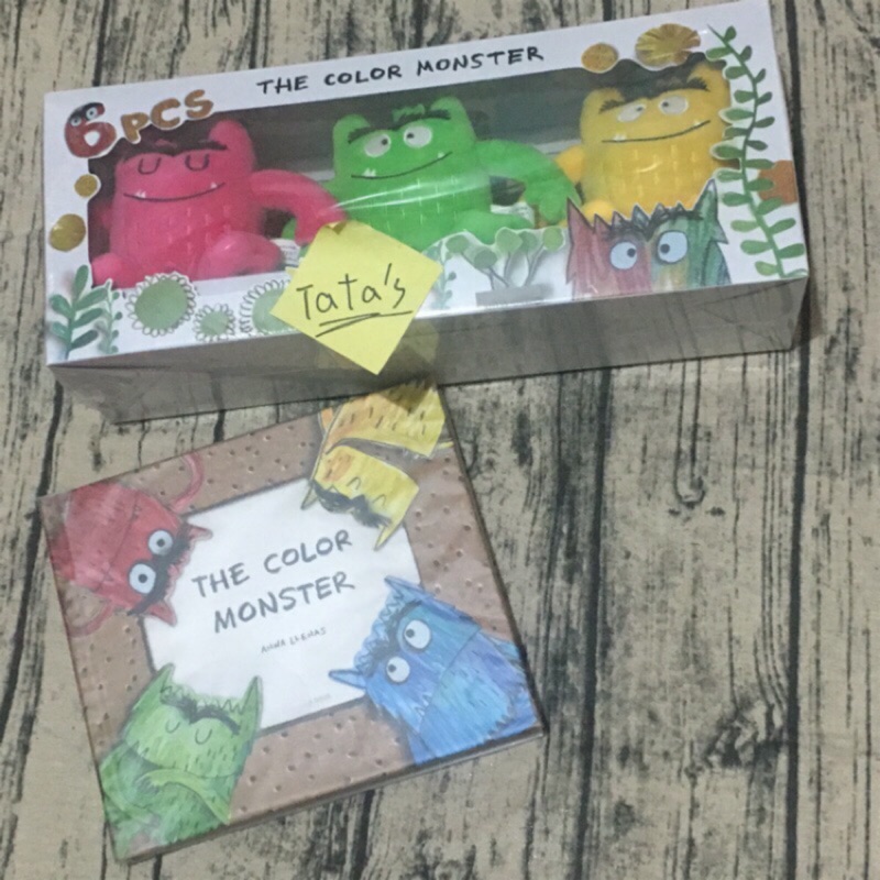 12月進貨彩色情緒怪獸繪本 娃娃 the color monster幼教 英文 童書 教具 周邊 學齡前 禮物 萬聖節 | 蝦皮購物