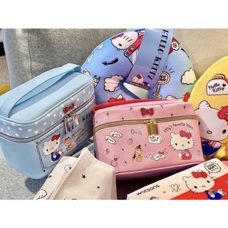 Hello kitty 手提化妝包 洗漱包 多功能收納包 雙層超大加厚 手提式收納包 袋中袋 包中包 保養品 手機 皮夾