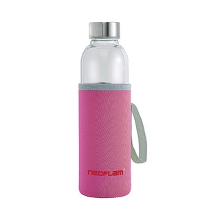 NEOFLAM 耐熱玻璃隨身壺550ml(耐熱400℃)-粉紅-臺灣原廠公司貨