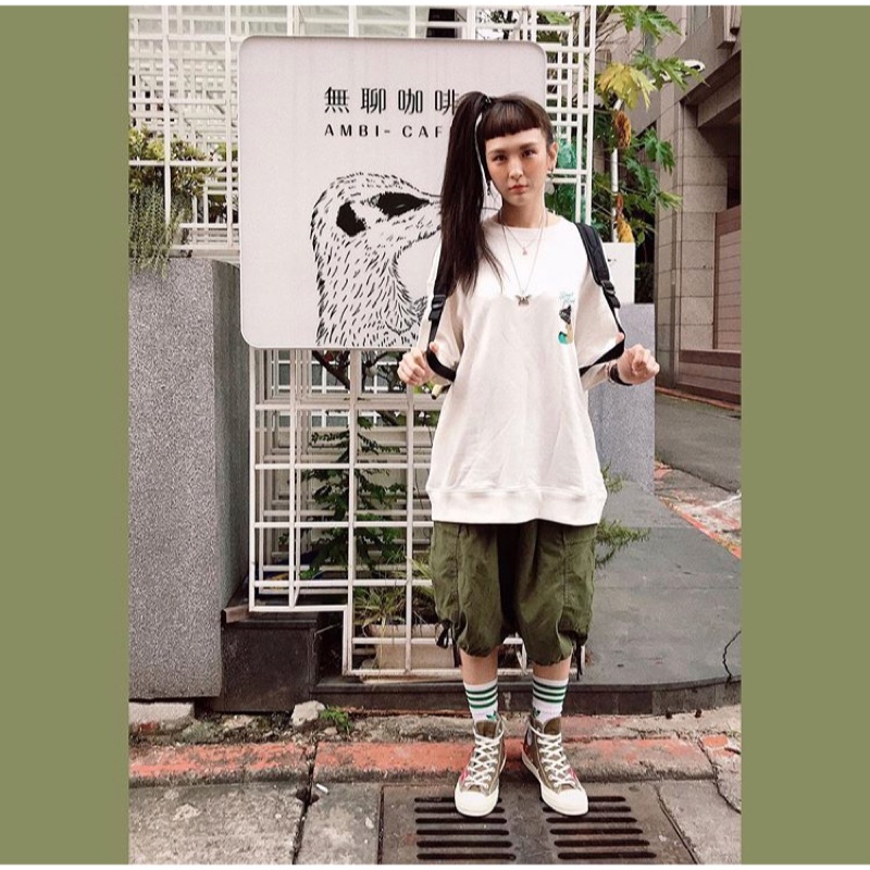 【找到了服飾工作室】韓國APM設計師貴樓品牌可男女共穿的高密度棉工裝砰砰2way燈籠中褲